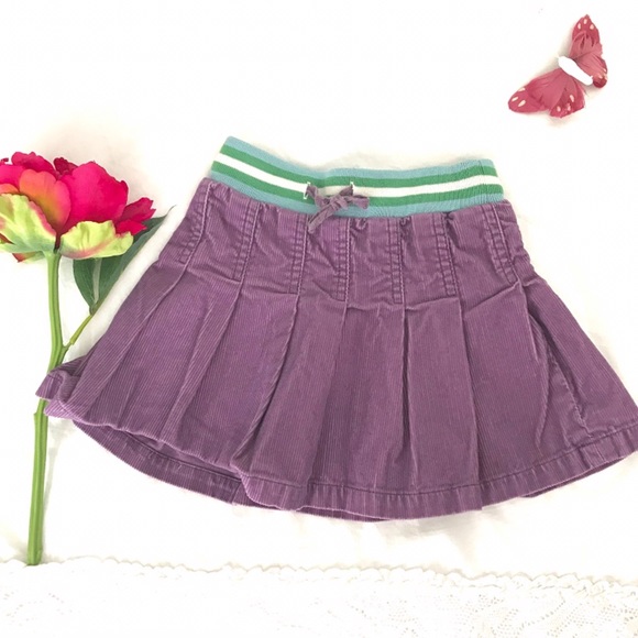 Mini Boden Other - Mini Boden purple plum corduroy pleated skirt